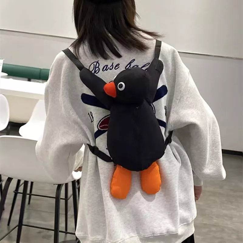Adorable 38cm Black Penguin Plush Backpack - Soft, Cute & Fun for All! - ToylandEU