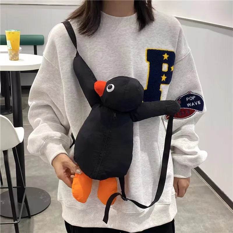 Adorable 38cm Black Penguin Plush Backpack - Soft, Cute & Fun for All! - ToylandEU