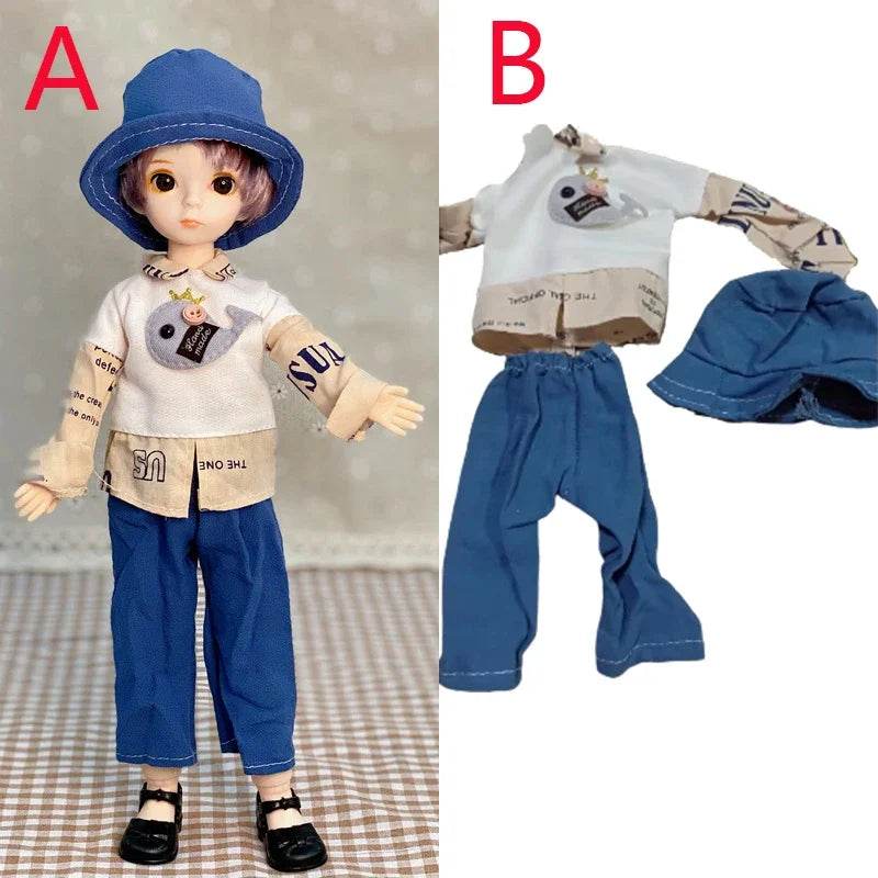 Adorable 3D Big Eyed Boyfriend Doll with Customizable Clothing for Kids and Collectors - ToylandEU