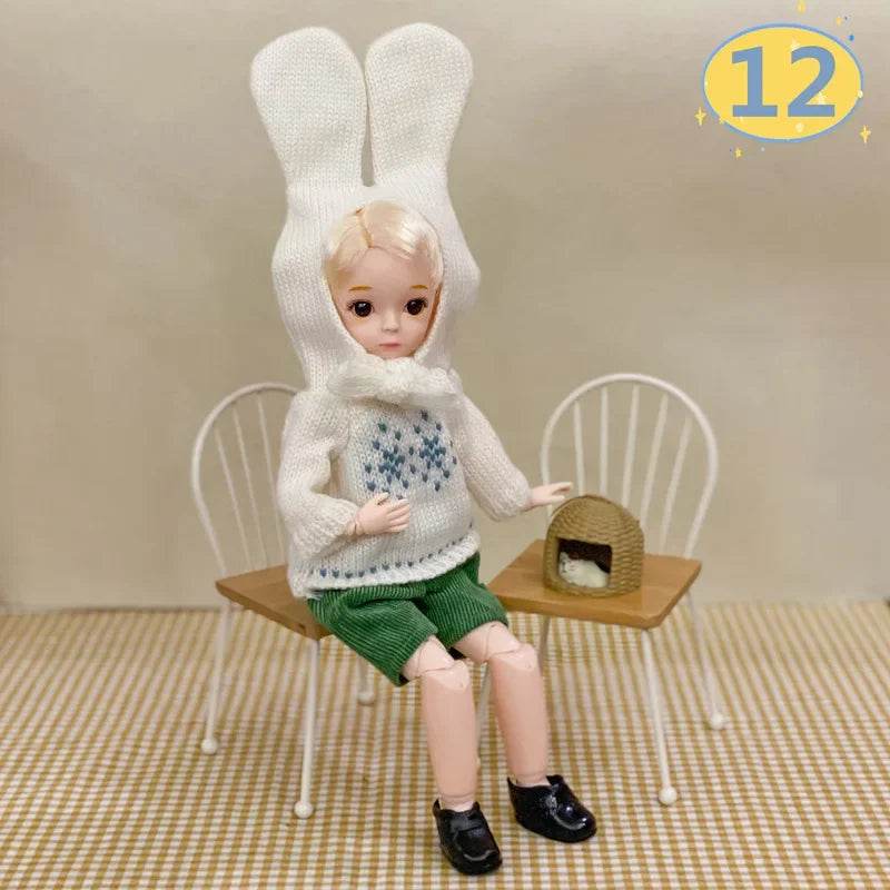 Adorable 3D Big Eyed Boyfriend Doll with Customizable Clothing for Kids and Collectors - ToylandEU