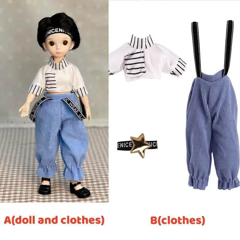 Adorable 3D Big Eyed Boyfriend Doll with Customizable Clothing for Kids and Collectors - ToylandEU