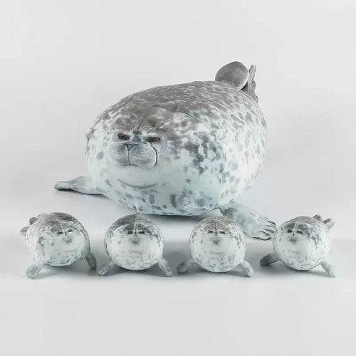 Adorable 5-Piece Mother & Son Seal Plush Toy Set for Endless Cuddles - ToylandEU
