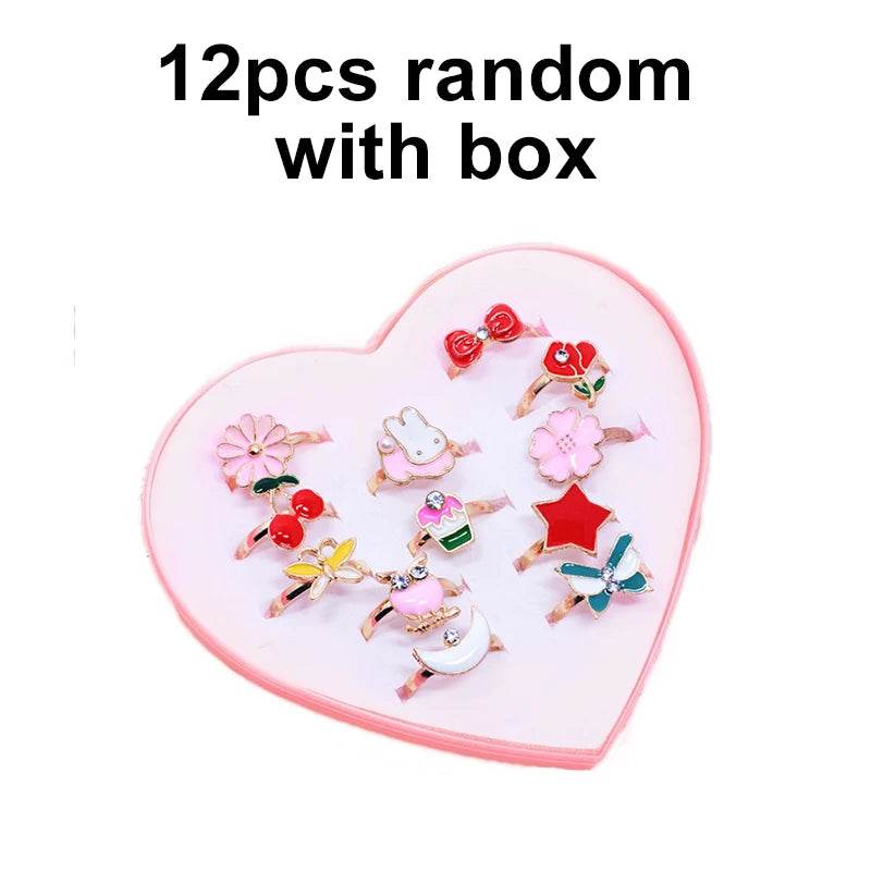 Adorable Adjustable Rings for Kids Featuring Cartoon Animal Designs Perfect for Pretend Play and Dress Up - ToylandEU