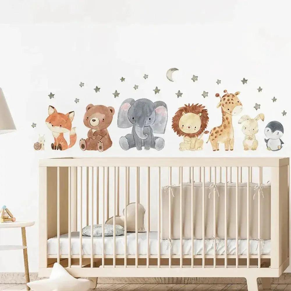  Adorable Africa Animals Wall Stickers 6 Pack Toyland EU -  ToylandEU™