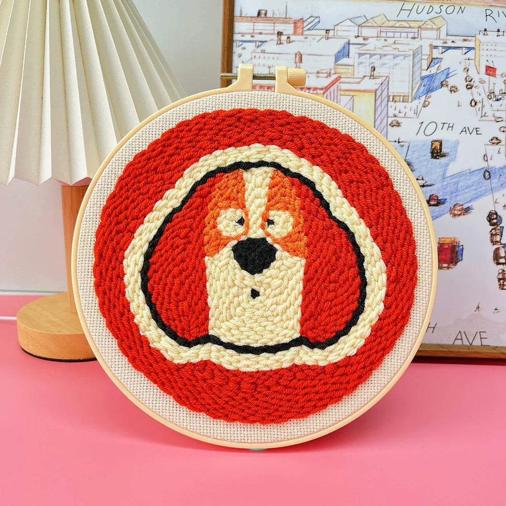 Adorable Animal-Themed Punch Needle Embroidery Set - ToylandEU