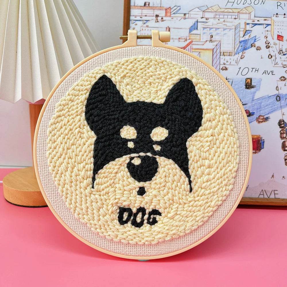 Adorable Animal-Themed Punch Needle Embroidery Set - ToylandEU