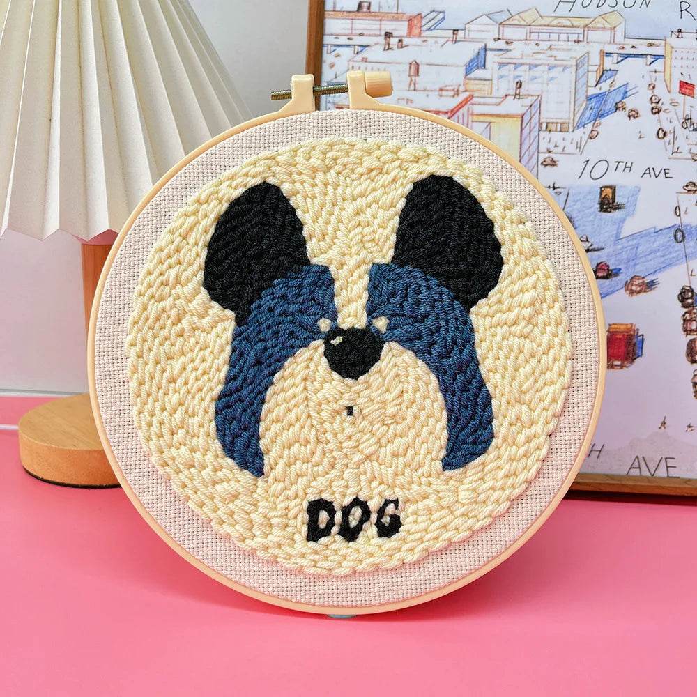 Adorable Animal-Themed Punch Needle Embroidery Set - ToylandEU