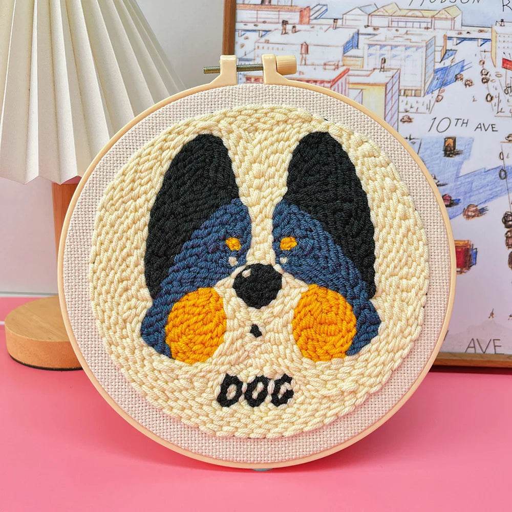 Adorable Animal-Themed Punch Needle Embroidery Set - ToylandEU