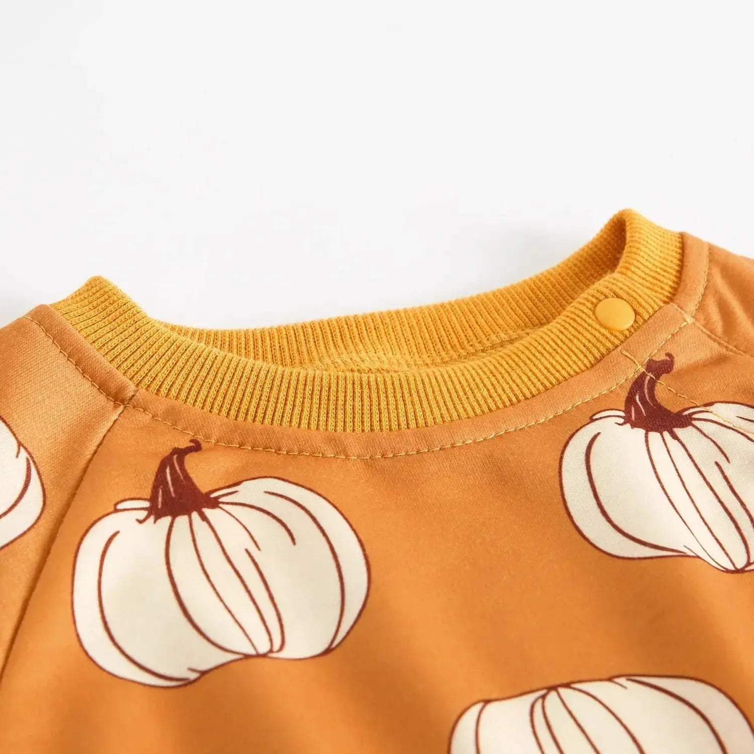 Adorable Baby Bodysuits Pumpkin Print With Headband Infants - ToylandEU