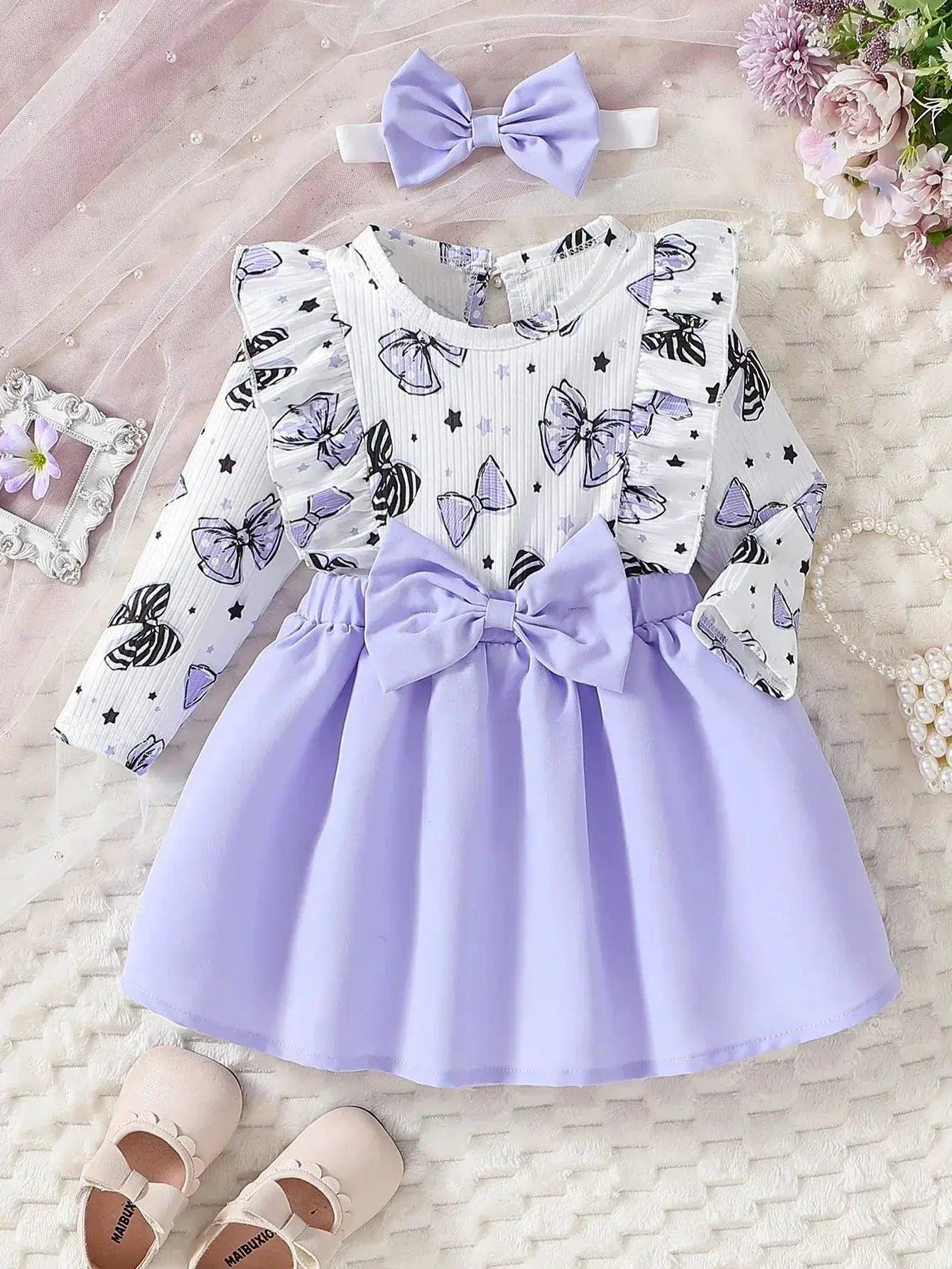  Adorable Baby Girl Dress 0To1Y Cartoon Bow Toyland EU -  ToylandEU™