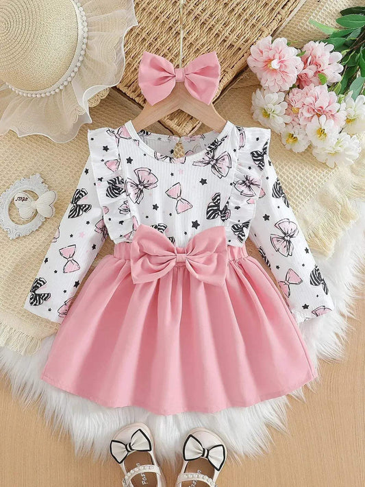  Adorable Baby Girl Dress 0To1Y Cartoon Bow Toyland EU -  ToylandEU™