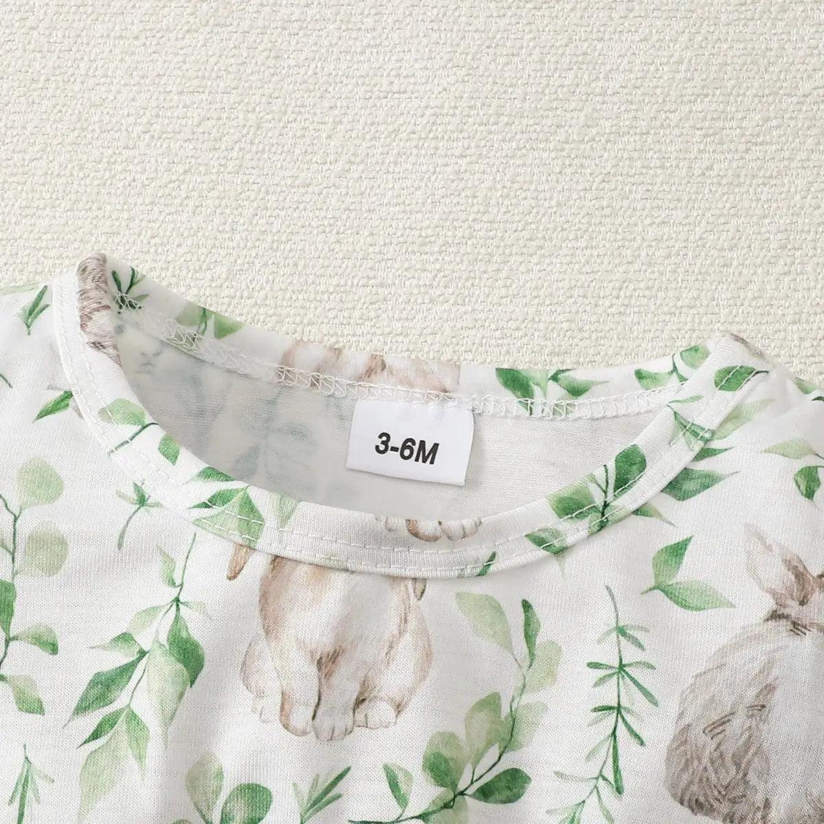  Adorable Baby Girl Dress Bunny Print Bow - Toyland EU -  ToylandEU™