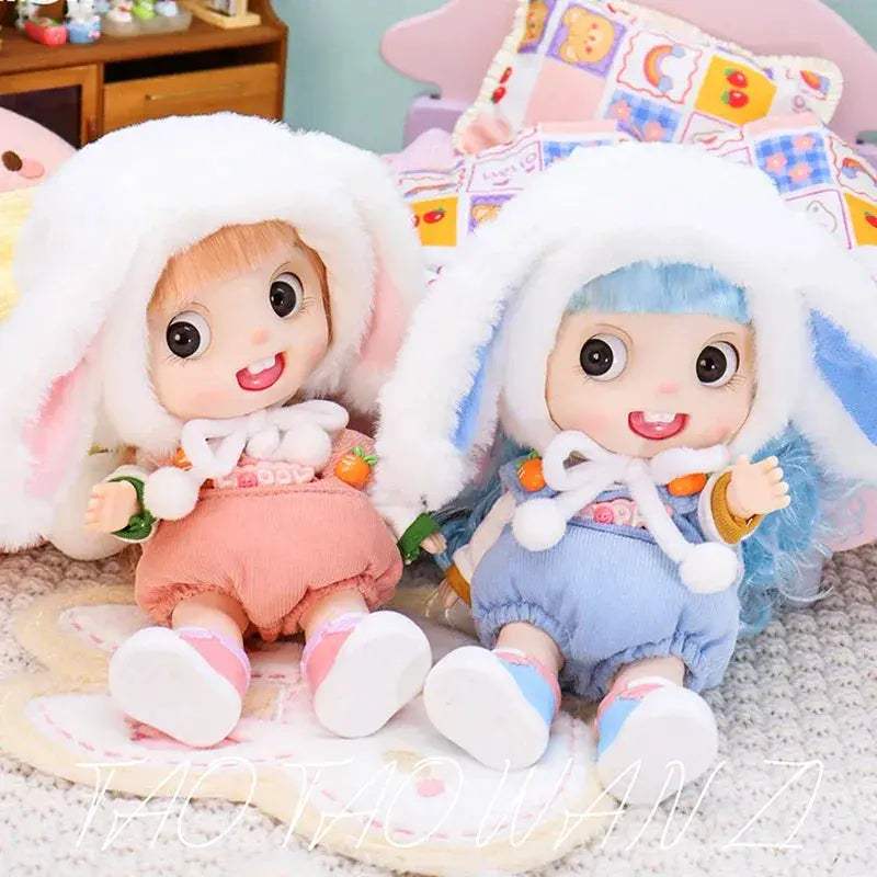 Adorable Big Head Bunny Doll For Christmas Gift Delight - ToylandEU