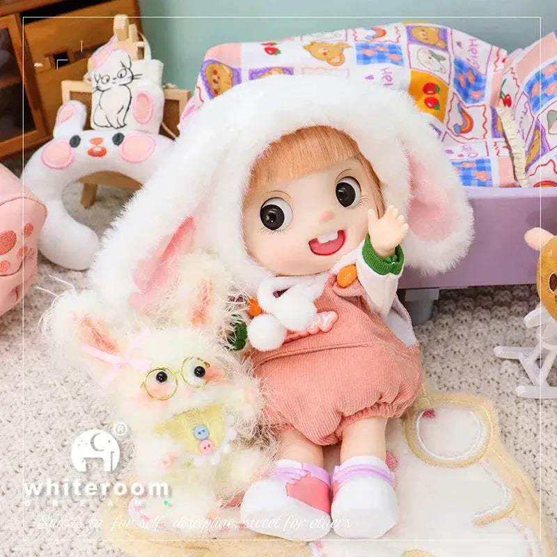 Adorable Big Head Bunny Doll For Christmas Gift Delight - ToylandEU