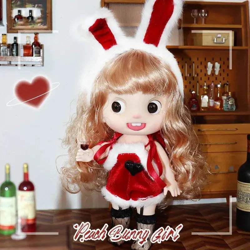 Adorable Big Head Bunny Doll For Christmas Gift Delight - ToylandEU