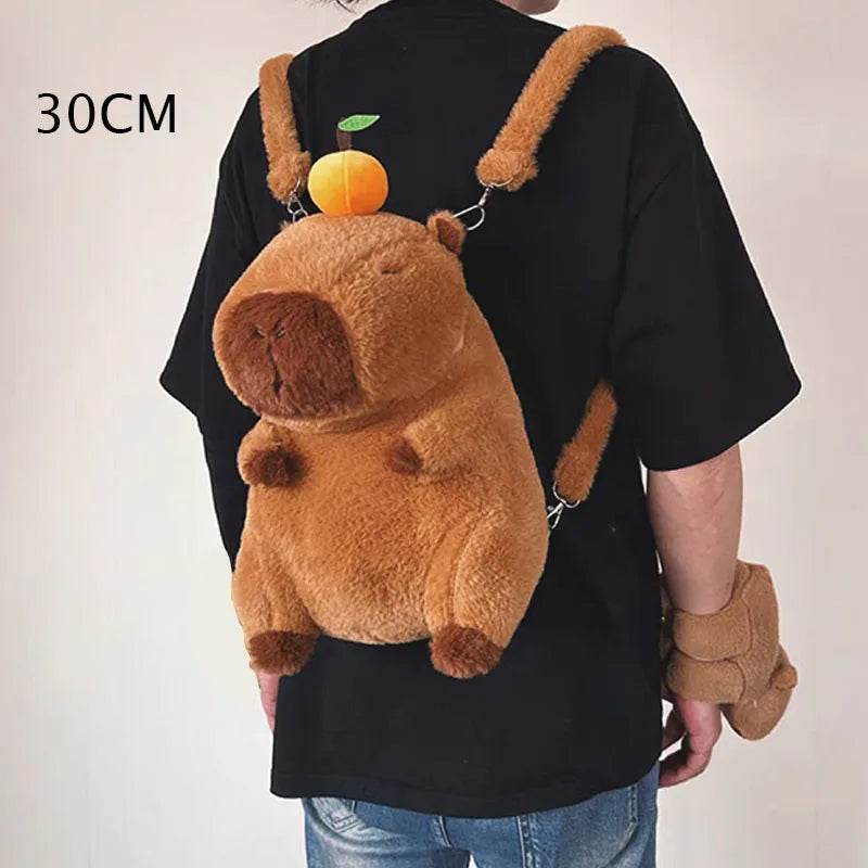 Adorable Capybara Plush Backpack for Kids & Teens - Soft & Stylish - ToylandEU