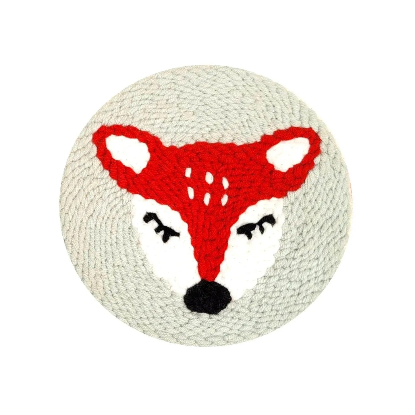  Adorable Cartoon Animal Punch Needle Embroidery Kit for Beginners - Cozy Yarn Craft Set for Home Decoration -  ToylandEU™
