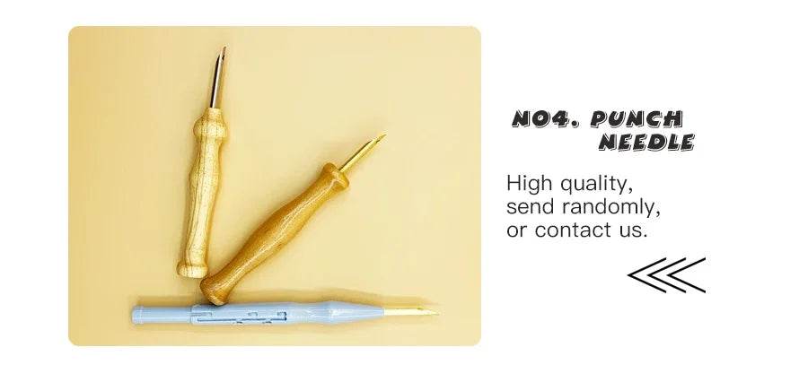 Adorable Cartoon Animal Punch Needle Embroidery Kit for Beginners - Cozy Yarn Craft Set for Home Decoration - ToylandEU