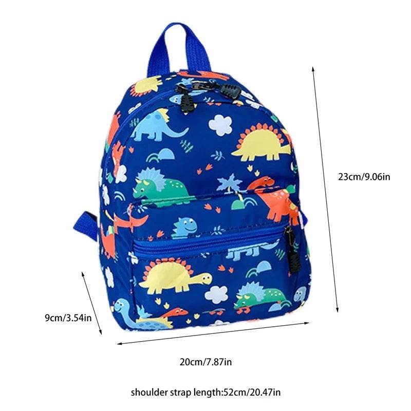 Adorable Cartoon Dinosaur Unicorn Pattern Kids School Backpack Waterproof For Boys And Girls Kindergarten - ToylandEU