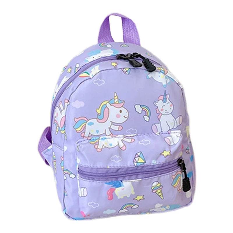 Adorable Cartoon Dinosaur Unicorn Pattern Kids School Backpack Waterproof For Boys And Girls Kindergarten - ToylandEU