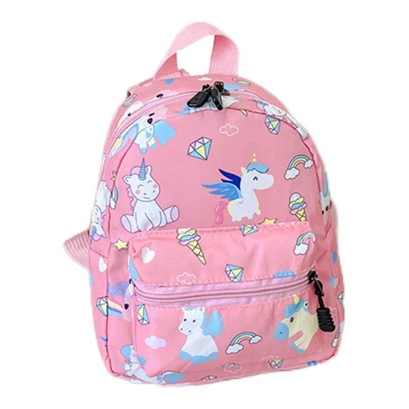 Adorable Cartoon Dinosaur Unicorn Pattern Kids School Backpack Waterproof For Boys And Girls Kindergarten - ToylandEU