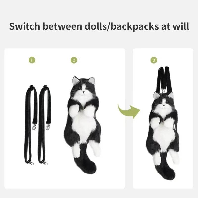 Adorable Cat Doll Backpack - Cute Single Shoulder Bag from Toyland - ToylandEU