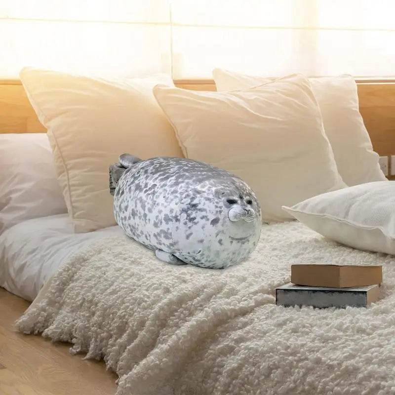 Adorable Chubby Seal Plush Pillow – Cute Sea Lion Cushion for Kids - ToylandEU