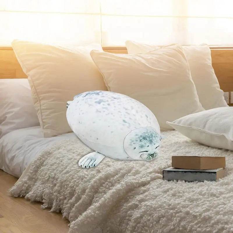 Adorable Chubby Seal Plush Pillow – Cute Sea Lion Cushion for Kids - ToylandEU