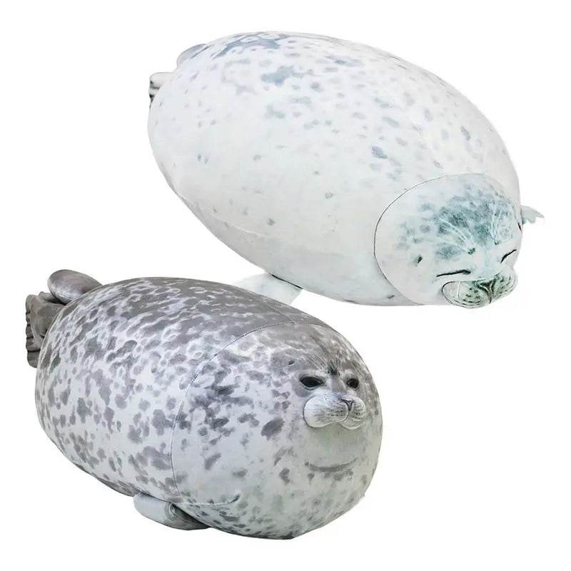 Adorable Chubby Seal Plush Pillow – Cute Sea Lion Cushion for Kids - ToylandEU