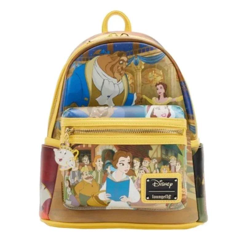 Adorable Cosplay Mini Backpack Purse Featuring Cogsworth Lumiere Chip From Beauty And The Beast For Fans And Collectors - ToylandEU
