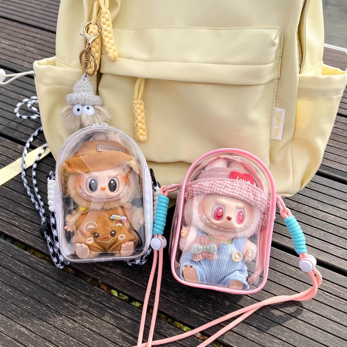 Adorable Cotton Doll Storage Bag with Dustproof Design for Kids and Collectors Labubu - ToylandEU