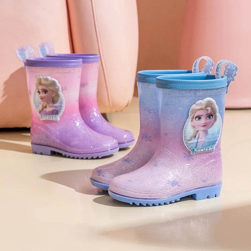 Adorable Disney Rain Boots Elsa Waterproof Non Slip Girls - ToylandEU