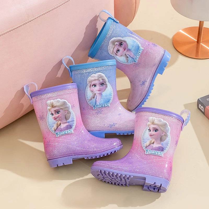Adorable Disney Rain Boots Elsa Waterproof Non Slip Girls - ToylandEU
