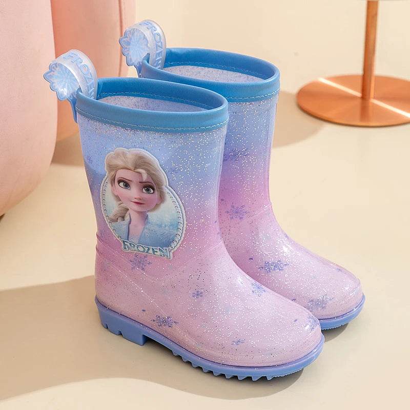 Adorable Disney Rain Boots Elsa Waterproof Non Slip Girls - ToylandEU
