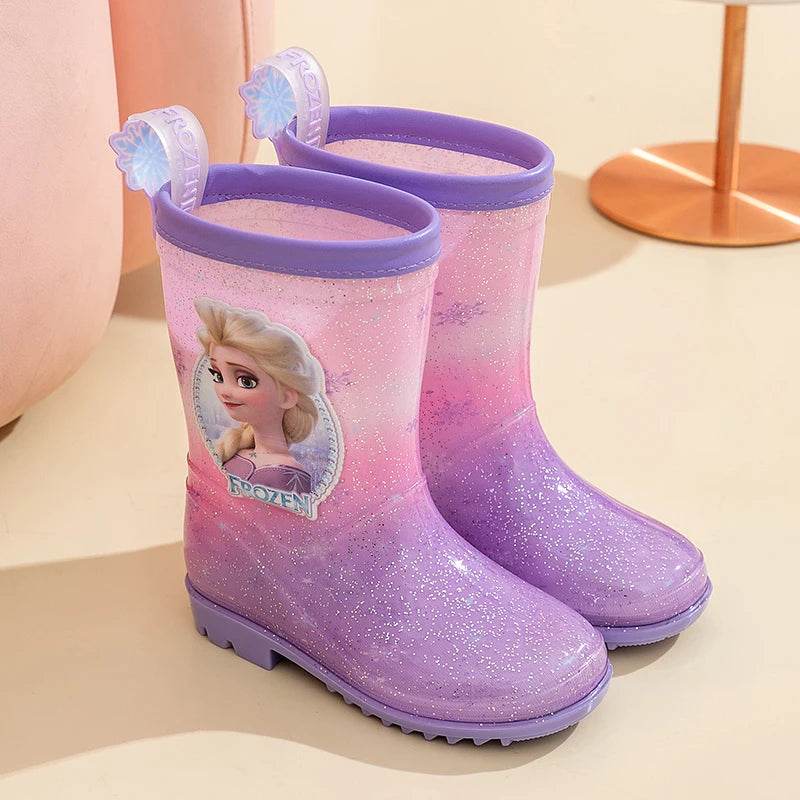 Adorable Disney Rain Boots Elsa Waterproof Non Slip Girls - ToylandEU