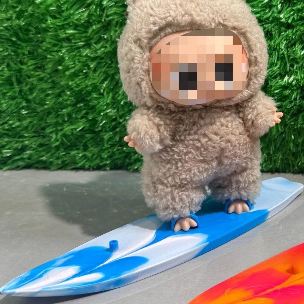 Adorable Doll Beach Outfit Set with Summer Shirts Glasses and Hats for Labubu Dolls Labubu - ToylandEU