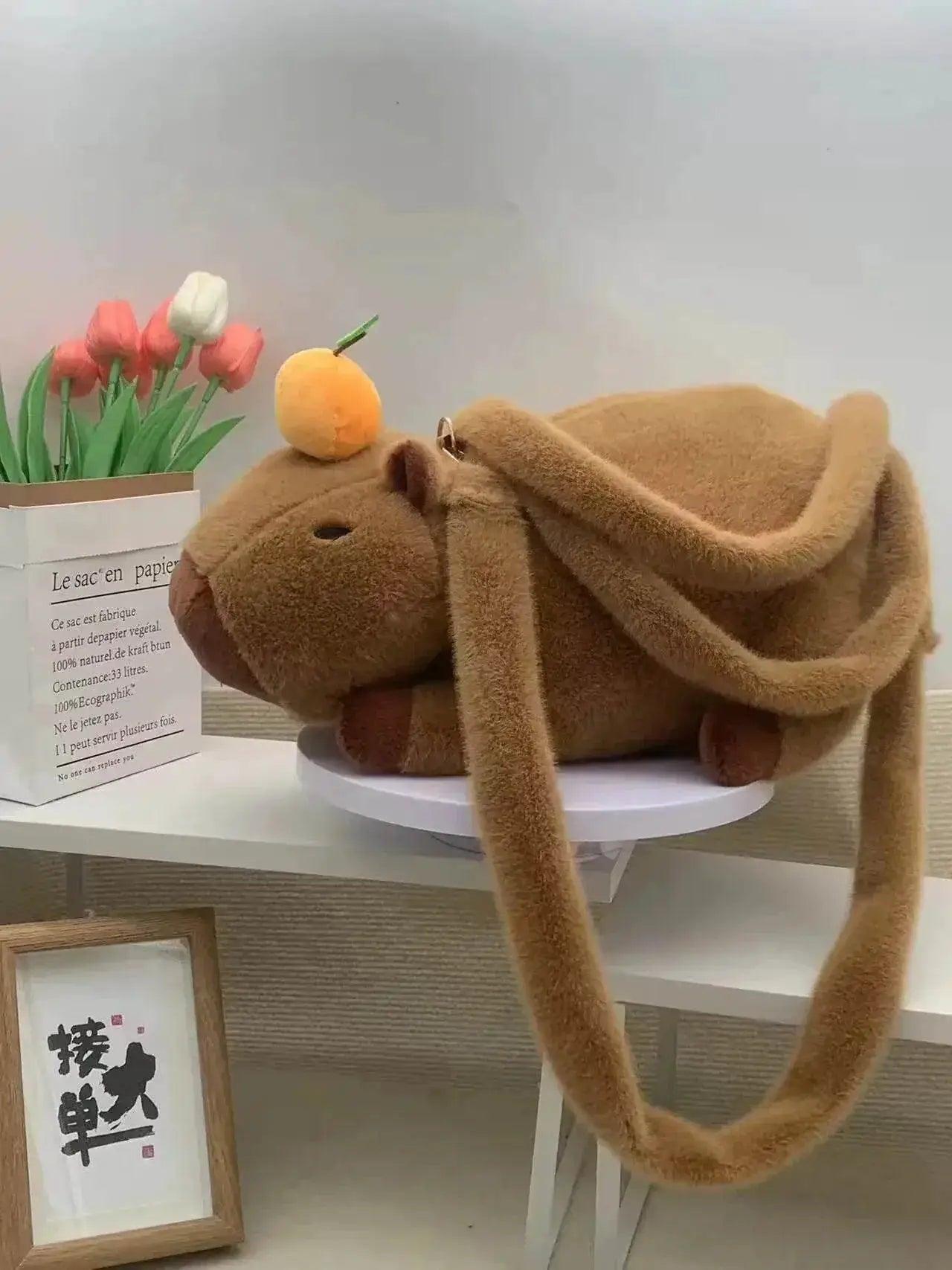  Adorable Dolphin and Capybara Plush Toy Backpack for All Ages -  -  ToylandEU™
