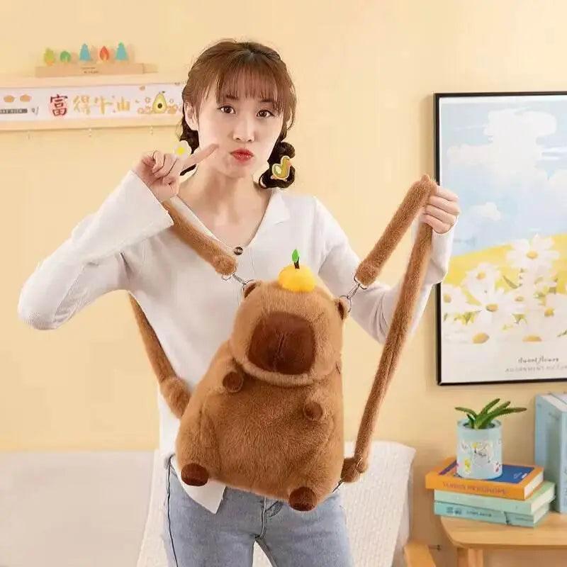  Adorable Dolphin and Capybara Plush Toy Backpack for All Ages -  -  ToylandEU™