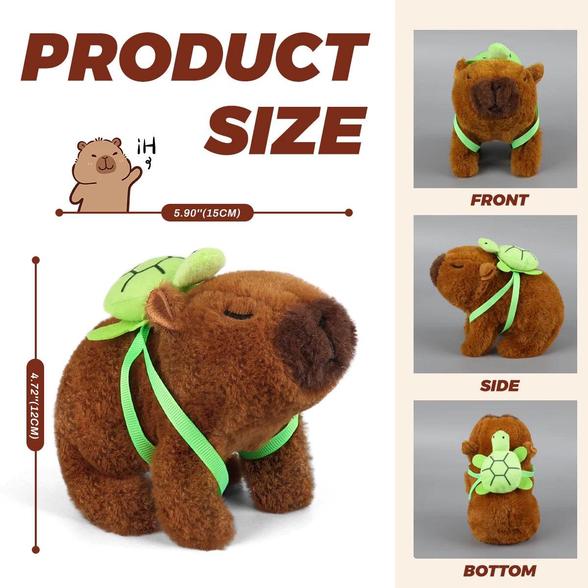 Adorable Electronic Plush Capybara Toy with Walking Sound for Children Age 3 to 12 Years - ToylandEU