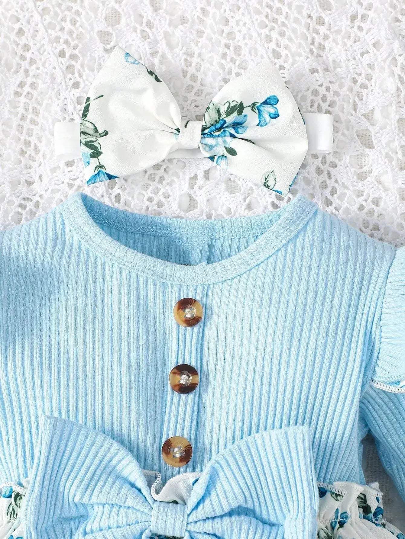  Adorable Floral Print 0to1Y Baby Dress Set Toyland EU -  ToylandEU™