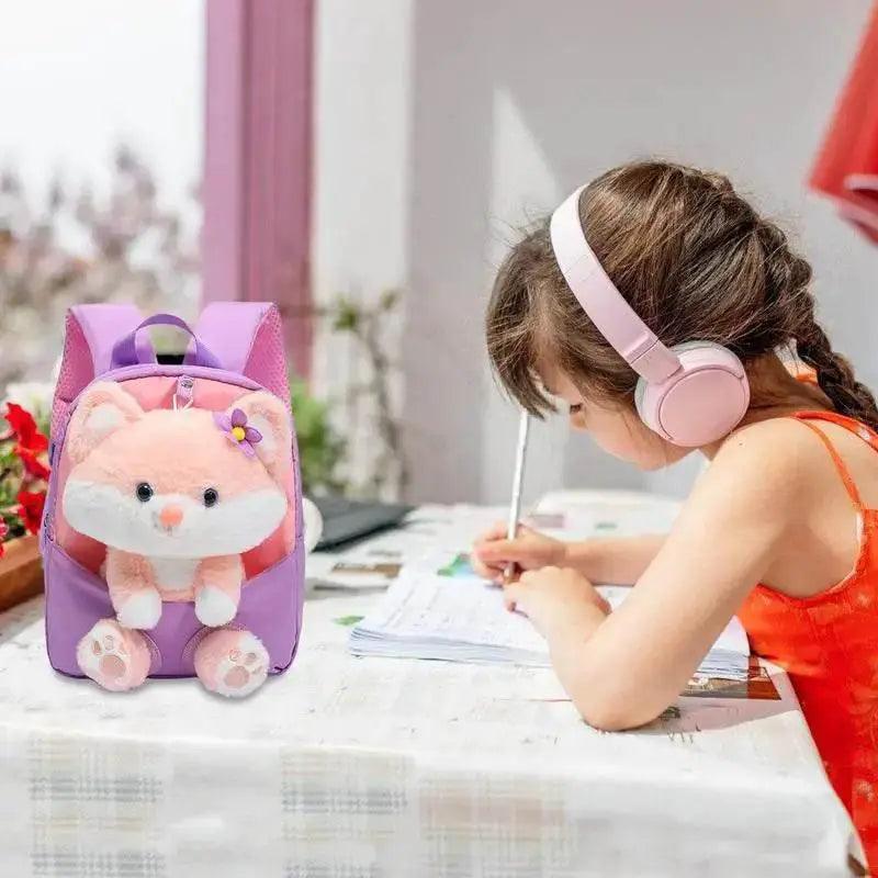  Adorable Kawaii Cat Plush Backpack - Cute Mini School Bag for Kids -  ToylandEU™