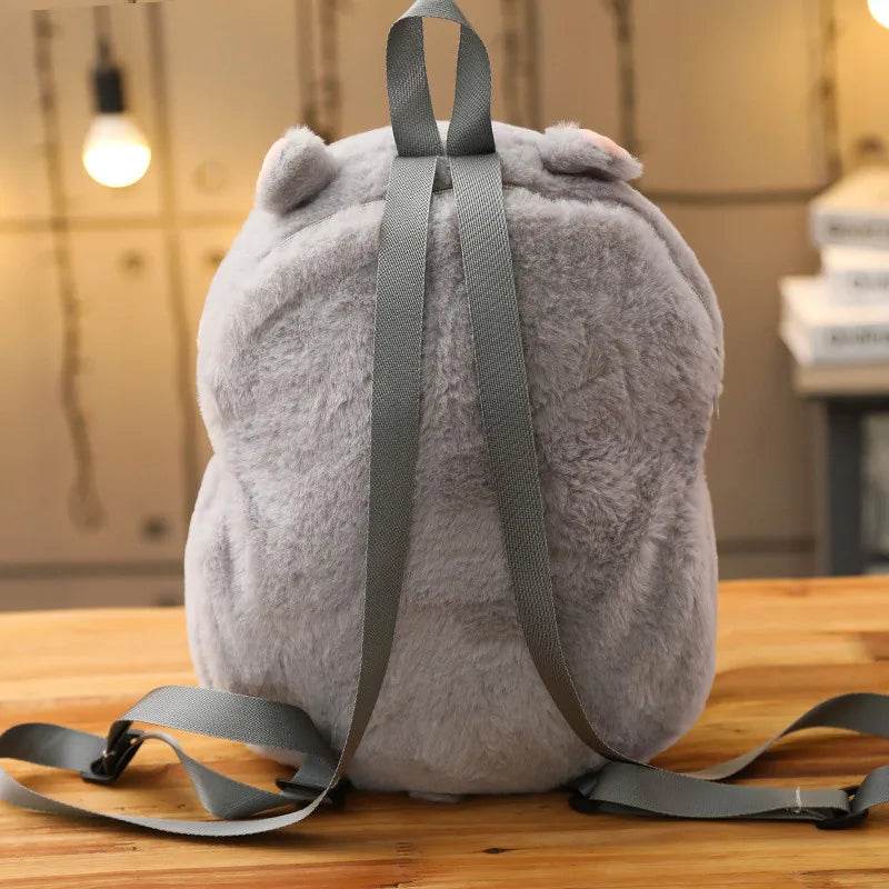 Adorable Kawaii Hamster Plush Backpack - Cute 35cm Shoulder Bag - ToylandEU