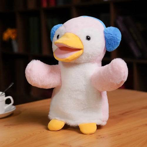Adorable Kawaii Plush Hand Puppet - Donkey, Bunny & Unicorn Combo - ToylandEU