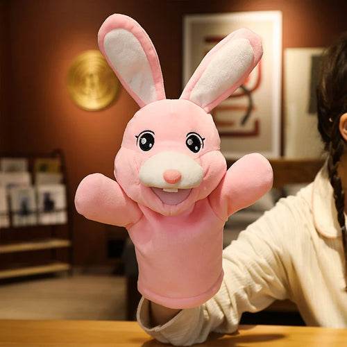 Adorable Kawaii Plush Hand Puppet - Donkey, Bunny & Unicorn Combo - ToylandEU