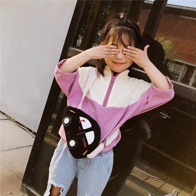Adorable Kids Messenger Bags Cartoon Car Design Crossbody Travel Companion For Ages 4 To 6 - ToylandEU