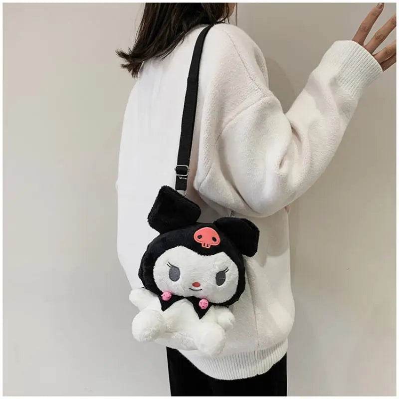 Adorable Kuromi Plush Crown Bag Toy - Soft Kawaii Stuffed Accessory - ToylandEU