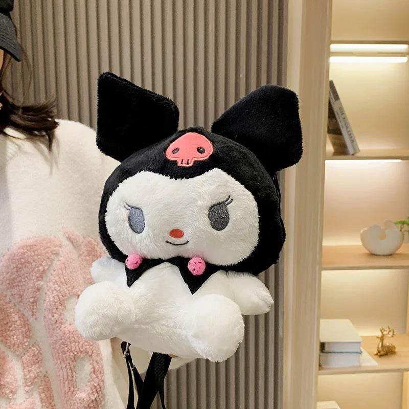 Adorable Kuromi Plush Crown Bag Toy - Soft Kawaii Stuffed Accessory - ToylandEU