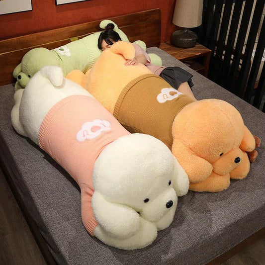 Adorable Large Poodle Plush Pillow Toy - Kawaii Stuffed Animal - ToylandEU
