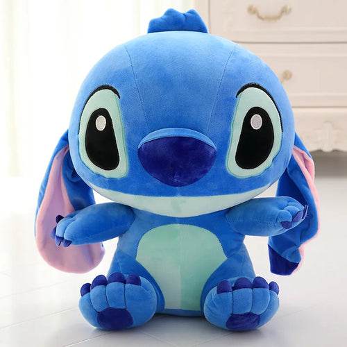 Adorable Large Stitch Plush Toy - Kawaii Blue & Pink Elf Design - ToylandEU