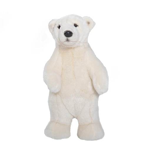 Adorable Lifelike White Polar Bear Plush Toy for Kids' Rooms - ToylandEU